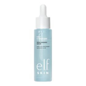 e.l.f. SKIN Holy Hydration! Triple Bounce Serum with 1.7% Hyaluronic Acid, Vitamin B5 & Niacinamide - Plumping, Vegan & Cruelty-Free Face Serum for All Skin Types