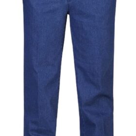 IDEALSANXUN Men's Classic Loose Fit Denim Jeans with Elastic Waistband - Comfort Casual Stretch Trousers