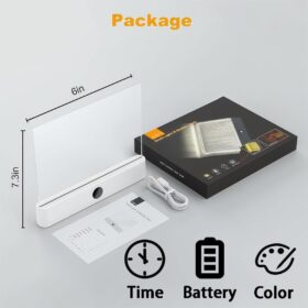 LuminoRead Smart LED Book Light with Timer & 3 Color Modes - Rechargeable, Portable Reading Lamp for Kids, Students & Bedtime Reading