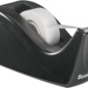 Scotch Desktop Tape Dispenser, Non-Skid Weighted Base, Black (C60-BK)