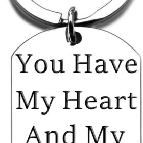 Funny Boyfriend Gift Keychain - Naughty Romantic Surprise for Husband, Mens Stocking Stuffer, I Love You Present for Him (Velvet Pouch Included)