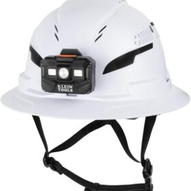 Klein Tools 60407T2RL Vented Full Brim Hard Hat with Rechargeable Headlamp - Type 2 Class C