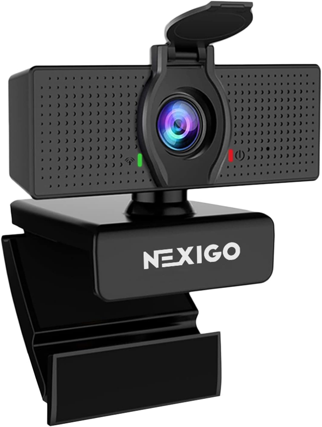 NexiGo N60 1080P Webcam – HD USB Computer Camera with Built-in Noise-Cancelling Microphone, Privacy Cover & Plug-and-Play Setup for Video Conferencing, Streaming, and Remote Work