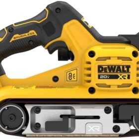 DEWALT 20V MAX XR Brushless Cordless Belt Sander, 3 x 21-Inch, Variable Speed, AirLock Dust Collection (Tool Only)