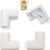 Roving Cove HeftyFit Baby Corner Protectors – 4 Pack, Heavy-Duty Rubber Foam Furniture Guards, 3M Adhesive Pre-Applied, Non-Toxic & Flame Resistant (Oyster White)