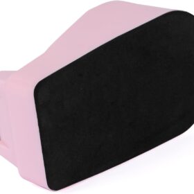 Pink Desktop Tape Dispenser with Weighted Non-Slip Base & 6 Refill Rolls - Ergonomic Office Accessory for Home & School