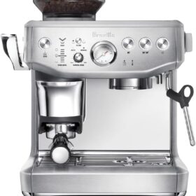 Breville Barista Express Impress Espresso Machine | Brushed Stainless Steel | 3rd Gen Dual Heating System