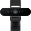 Logitech BRIO 4K Ultra HD Webcam – HDR, Auto Light Correction, Noise-Canceling Mic, Windows Hello, for Teams, Zoom, and Google Meet