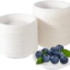 Eco-Friendly 4 Inch Mini Disposable Plates – 100 Count Small Round Paper Plates for Parties, Desserts, Appetizers & Pet Feeding – Biodegradable & Sturdy