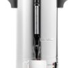 SYBO SR-CP-50B 50-Cup Commercial Stainless Steel Coffee Percolator & Hot Water Urn - 8 Liter Catering Dispenser with Two-Way Faucet