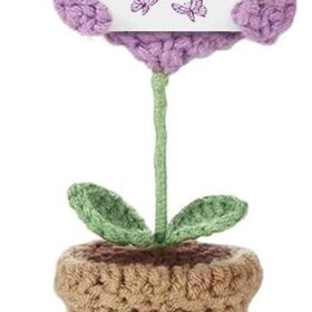 Handmade Crochet Mini Heart in Pot - Sympathy Gift for Loss of Loved One, Bereavement & Memorial Decor with 'No Words, Just Hugs' Card