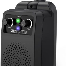 JOYO JA-05G 5W Mini Guitar Amplifier - Portable Rechargeable Electric Guitar Amp with Bluetooth 5.1, Built-in Clean, Distortion, Overdrive & Reverb Effects (Black)