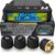 Marcala TPMS for RV & Truck – Solar Tire Pressure Monitoring System (0-98 PSI) – 4 Sensors, 50ft Range, 6 Alarm Modes