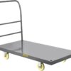 VEVOR Heavy-Duty Platform Truck with 5" Casters &ndash; 2000 lbs Capacity Steel Flatbed Cart, 47"x24" Utility Push Dolly for Industrial, Warehouse, and Office Use