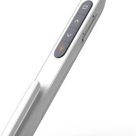 Norwii N27 Presentation Remote - Wireless PowerPoint Clicker with 328 ft Range, USB Receiver, programmable Buttons for Mac, Windows, Linux, Keynote, Google Slides - White
