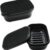 Tancano 2-Pack Travel Soap Holder - Waterproof Portable Soap Container with Drainage Tray for Shower, Gym, Camping & Home Organization (Black)