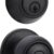 Amazon Basics Coastal Matte Black Exterior Door Handle & Single Cylinder Deadbolt - Keyed Alike Combo Pack