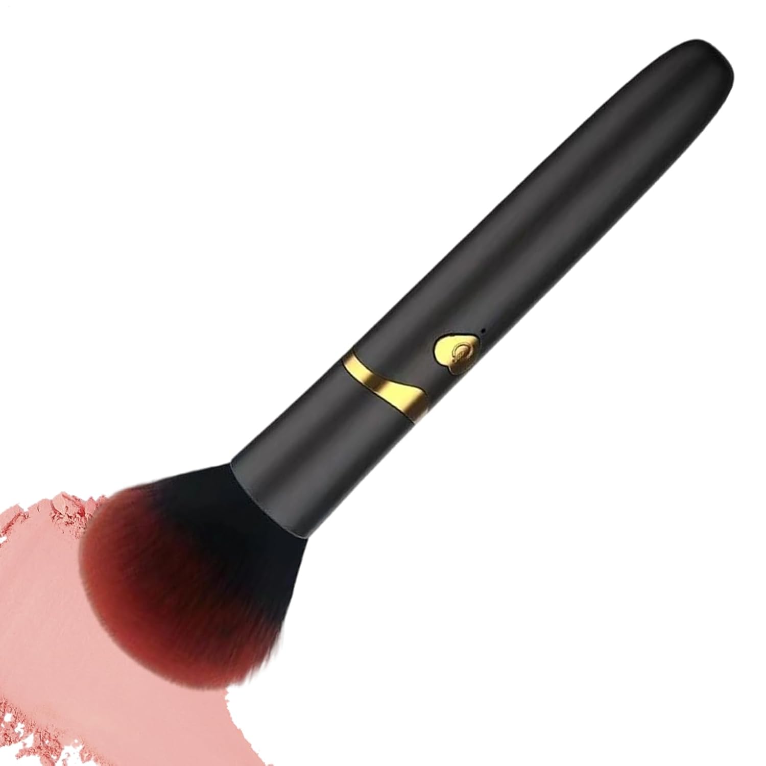 USB Rechargeable Vibrating Makeup Brush – Portable Electric Face Foundation Applicator for Liquid, Cream & Powder Blending
