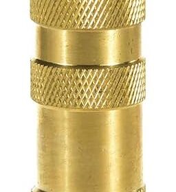 Premium Heavy-Duty Brass Hose Nozzle – Adjustable Twist Garden Sprayer with 4-Spray Patterns for Car Wash, Lawn & Patio Cleaning