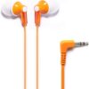 Panasonic RP-HJE120 ErgoFit In-Ear Earbud Headphones - Dynamic Crystal Clear Sound with Ergonomic Comfort-Fit & 3 Earpad Sizes (Orange)