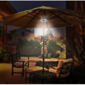 Cordless Patio Umbrella Light – 28 LED Utility Light with 3 Brightness Modes, Battery Powered for Outdoor & Camping