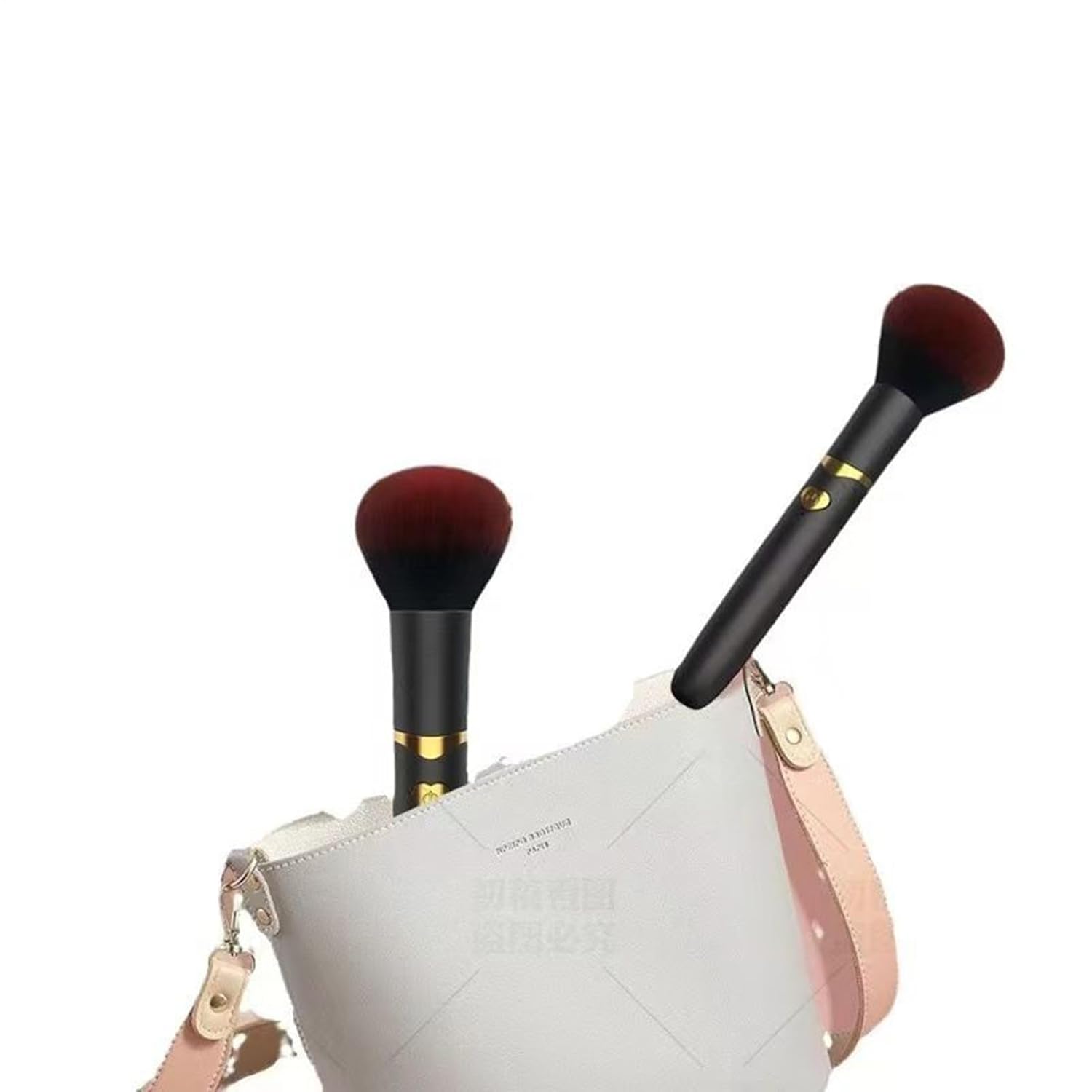 USB Rechargeable Vibrating Makeup Brush – Portable Electric Face Foundation Applicator for Liquid, Cream & Powder Blending