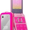 HMD Barbie Flip Phone Unlocked KaiOS Feature Phone - Power Pink (US Version)