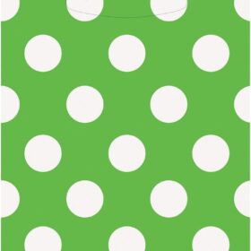 Polka Dot Loot Bags - 8 Pack Lime Green Party Favor Gift Bags
