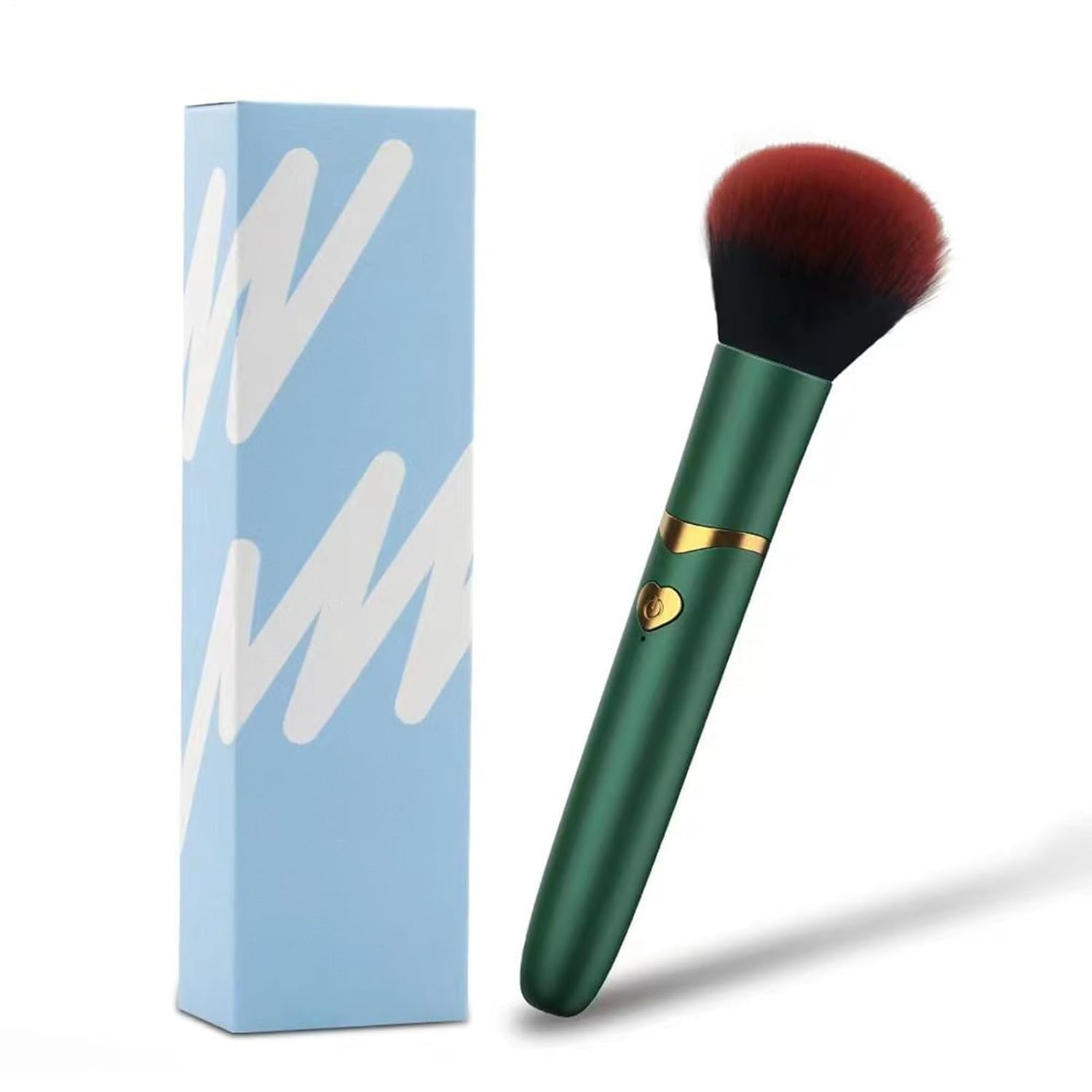 Electric Makeup Brush – USB Rechargeable Vibrating Foundation Tool for Seamless Blending | Waterproof Portable Face Brush for Liquid, Cream & Powder