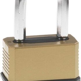 Master Lock Magnum M175XDLF Heavy Duty Weatherproof Combination Padlock with Resettable Combination - Brass Finish