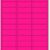 NextDayLabels Fluorescent Pink Address Labels – 1” x 2-5/8” Permanent Adhesive Stickers for Laser & Inkjet Printers (1500 Labels, 50 Sheets)