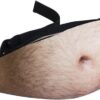 Fake Beer Belly Waist Pack - Hilarious Dad Bod Fanny Pack for White Elephant & Funny Gag Gifts