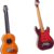 Toyvian 2Pcs Miniature Guitar Model – 1:12 Scale Wooden Dollhouse Instrument for Micro Scene Décor, Fairy Gardens & Music Room Dioramas