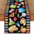 Back to School Table Runner - First Day of School Decorations, Reusable Linen Tablecloth with School Bus & Apple Design for Classroom, Home & Parties (13 x 72 Inches)