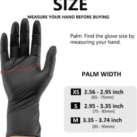 Kids Disposable Nitrile Gloves - 100 Count Latex-Free Powder-Free Small Safety Gloves for Children, Food Handling, Painting, Cleaning & Arts & Crafts