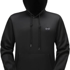 Rechargeable Electric Heated Hoodie for Men & Women – USB Powered Unisex Heating Sweatshirt with Smart Pocket for Outdoor Commuting & Sports