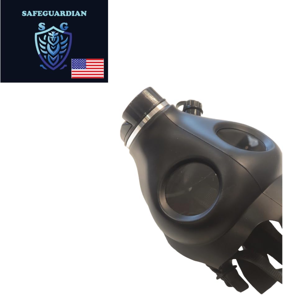 Professional Civilian Israeli Gas Mask Respirator with NBC Filter for Survival, Tactical Training, and Costume Use