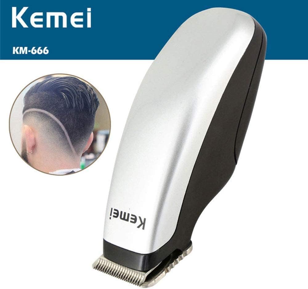 KEMEI Professional Cordless Mini Hair Trimmer - Portable Stainless Steel Clipper for Beards, Mustaches, and Precise Haircuts