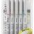 PILOT KIRE-NA Highlighter Set, 5-Count, Chisel & Fine Point Markers, Quick-Dry Pigment Ink, Ideal for Study & Office (SKIW-1-5C1)