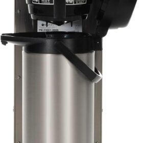 BUNN CWTF15-APS Commercial Airpot Coffee Brewer with Hot Water Faucet - Stainless Steel