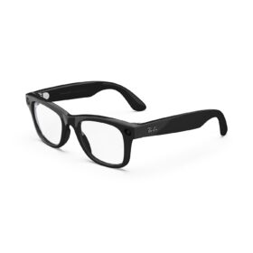 Ray-Ban Meta Smart Glasses (Gen 1) - Shiny Black Wayfarer with 12 MP Camera, Open-Ear Audio & Meta AI - Wearable Technology for Men & Women