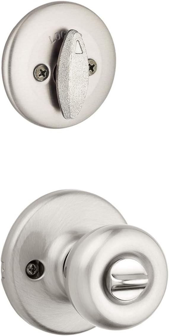 Kwikset 690T Tylo SmartKey Electronic Keypad Entry Door Knob and Single Cylinder Deadbolt Combo Set, Satin Nickel
