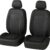 4PCS Universal Cooling Car Seat Covers – Breathable Mesh Interior Cushions with Foam Padding & Airbag Compatible, Black SUV & Truck Protectors