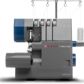 SINGER X5004-HD Heavy Duty Serger: Metal Frame Overlock with 2-3-4 Thread Capability & 1300 SPM