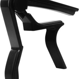 Professional Guitar Capo for Acoustic & Electric Guitars – High-Performance Trigger Capo with Scratch-Resistant Silicone Pad – Fits 6-String, Banjo, Ukulele & Mandolin (Black)