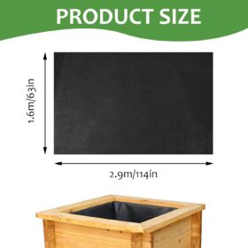 Qivine Extra Large Raised Garden Bed Liner - 5x9 Ft Heavy Duty Non-Woven Fabric Planter Box Liner - Breathable, Drainage & Reusable Grow Bag for Vegetable, Flower & Outdoor Gardening