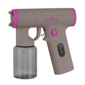 Cordless Spray Tan Machine - Portable Handheld Airbrush Gun with Adjustable Spray Pattern, USB Rechargeable Motor for Home, Salon, and Travel (Dark Grey)