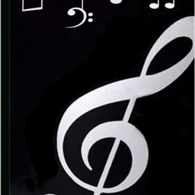 Black 40-Pocket A4 Sheet Music Folder – Durable Polypropylene Choral & Band Binder Organizer