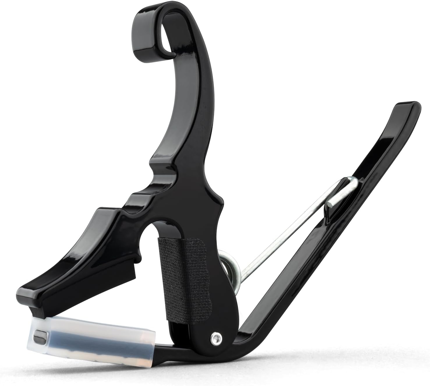 Kyser KG3BA Short-Cut Capo for Acoustic Guitar – Black Aluminum Partial Capo for DADGAD & Drop-D Tuning – Made in the USA