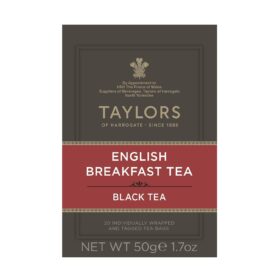 Taylors of Harrogate English Breakfast Tea - 20 Individually Wrapped Black Tea Bags - Rich, Malty & Full-Flavored Blend